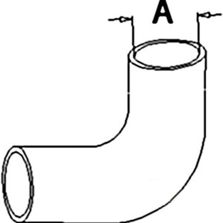 TOP RADIATOR WATER COOLANT for HOSE WHITE 2-105 85 TRACTOR